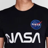 Nasa Baskılı Siyah Erkek Tisört thumbnail 3