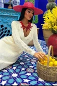 Derin Yaka Triko Elbise 2856 thumbnail 2
