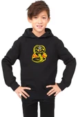 Cobra Kai Logo Siyah Çocuk 3ip Kapşonlu thumbnail 1