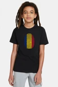 Romania Fingerprint Siyah Çocuk Tshirt thumbnail 1