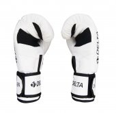 Delta Challenger Dura-Strong Beyaz-Siyah Boks Eldiveni thumbnail 3