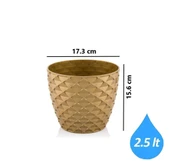 Omnipazar SO-KAP3 Kapadokya Dekoratif Plastik Saksı 2.5 Litre No 3 thumbnail 2