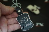 Mazda Deri Metal Stil Anahtarlık thumbnail 4