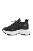 Siyah Yüksek Taban Kadın Sneaker thumbnail 2