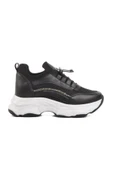 Siyah Yüksek Taban Kadın Sneaker thumbnail 1