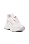 Beyaz Yüksek Taban Kadın Sneaker thumbnail 3