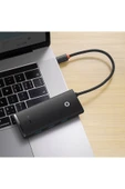 Baseus Lite Siyah 5 In 1 Multifonksiyonal Type-c Hub Dock Station thumbnail 6
