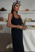 Suzene Nakışlı Astarlı Triko Elbise 2873 thumbnail 7