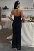 Suzene Nakışlı Astarlı Triko Elbise 2873 thumbnail 4