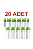 Rodevino 20 Adet 5mm Yeşil Led thumbnail 1