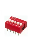 Rodevino 5 Adet 5 Pin Dıp Switch Kırmızı On‑off 2.54 mm Pcb thumbnail 3