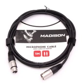 Madison Mikrofon Kablosu 3 Metre- SİYAH thumbnail 1