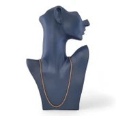 Fox Tail Çelik Zincir 60 cm Bronze Roze thumbnail 1