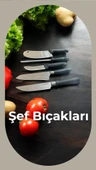 Lazoğlu bıçak seti - 5 parça şef mutfak bıçak seti takımı thumbnail 1