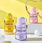 Shotay Turtle Çocuk Termos Matara 520Ml Pembe thumbnail 5