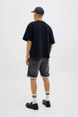 JACK JONES Erkek Siyah Shorts 12269501 thumbnail 3