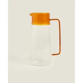 Periboia Turuncu Detaylı Cam Sürahi 1600 ml thumbnail 1