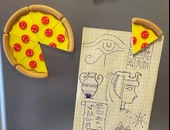 Pizza Dilimi Buzdolabı Magneti (6 Parça) – Not Tutucu thumbnail 2
