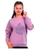ÇİÇEK NAKIŞLI KIZ SWEATSHIRT thumbnail 2