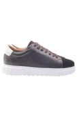 Erkek Hakiki Kahve Deri & Süet Sneaker thumbnail 1
