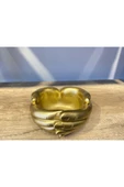 Avuç Saksı , Kase - Büyük Boy - Gold thumbnail 1