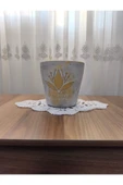 Gold eskitme beton orkide saksısı thumbnail 7