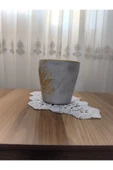 Gold eskitme beton orkide saksısı thumbnail 3