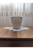 Gold eskitme beton orkide saksısı thumbnail 6