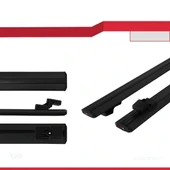Ara Atkı Tavan Barı Basic Model 140cm Siyah (2 Adet) thumbnail 2
