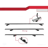 Ara Atkı Tavan Barı Basic Model 140cm Gri (2 Adet) thumbnail 4