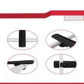 Ara Atkı Tavan Barı Basic Model 140cm Siyah (2 Adet) thumbnail 3