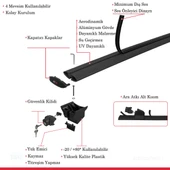 Ara Atkı Tavan Barı Hook Model 140cm Siyah (2 Adet) thumbnail 5