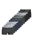 Jack Jones Solıd 12 Li Paket Erkek Boxer 12189935 thumbnail 1