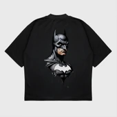 Oversize 'Batman' Baskılı T-Shırt thumbnail 1