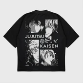 Oversize 'Jujutsu' Baskılı T-Shırt thumbnail 1