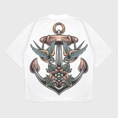 Oversize 'Anchor' T-Shırt thumbnail 3