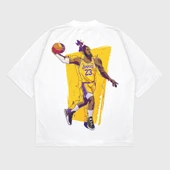 Oversize 'Lebron James' Baskılı T-Shırt thumbnail 3