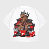 Oversize 'Michael Jordan' Baskılı T-Shırt thumbnail 4