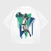 Oversize 'Kevin Garnett' Baskılı T-Shırt thumbnail 1