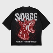 Oversize 'Savage' T-Shırt thumbnail 1