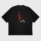 Oversize 'Michael Jordan' Baskılı T-Shırt thumbnail 1