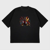 Oversize 'Iron Man' Baskılı T-Shırt thumbnail 2