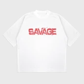 Oversize 'Savage' T-Shırt thumbnail 4