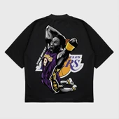 Oversize 'Kobe 8' Baskılı T-Shırt thumbnail 1