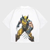 Oversize 'Wolverine' Baskılı T-Shırt thumbnail 1