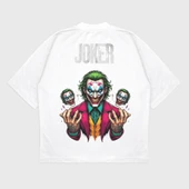 Oversize 'Joker' Baskılı T-Shırt thumbnail 3
