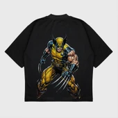 Oversize 'Wolverine' Baskılı T-Shırt thumbnail 3