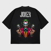 Oversize 'Joker' Baskılı T-Shırt thumbnail 1