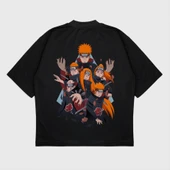 Oversize 'Naruto' Baskılı T-Shırt thumbnail 3