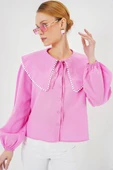 Bebe Yaka Gömlek 20314 - Pembe thumbnail 3